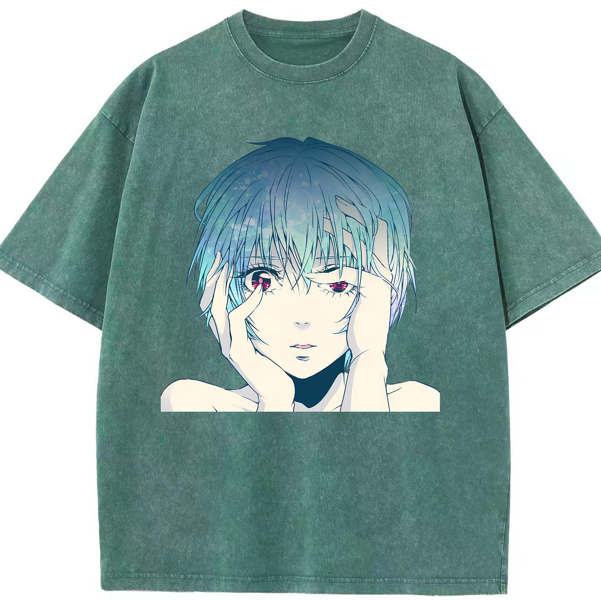 （画像用） EVA 新世紀エヴァンゲリオン 綿100% ヴィンテージ風 半袖Tシャツ（フロントプリント）